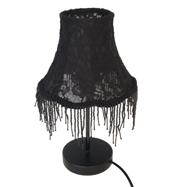 lampe pagode guipure et perles